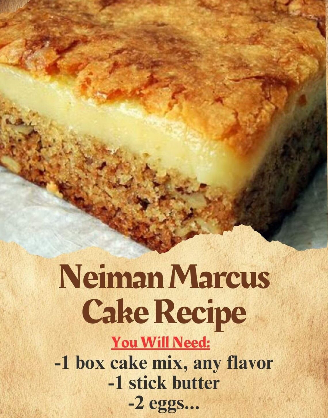 Neiman Marcus Cake Cribic Recipe